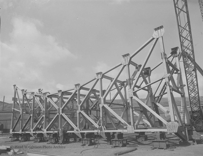 Jodrell Bank Telescope Erection