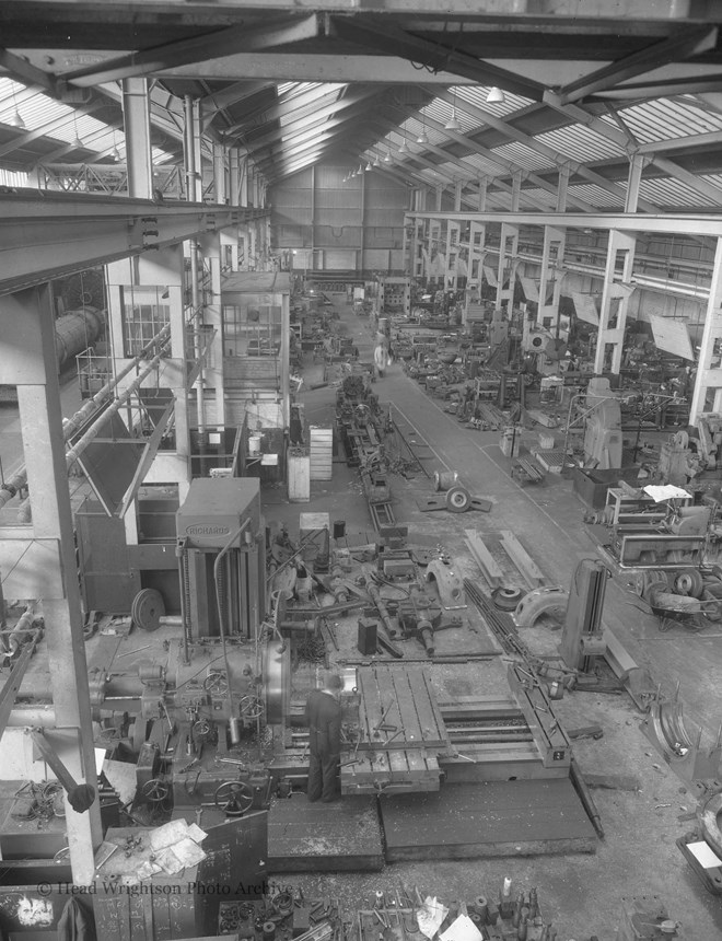 View of bay at Stockton Forge (machine shop)