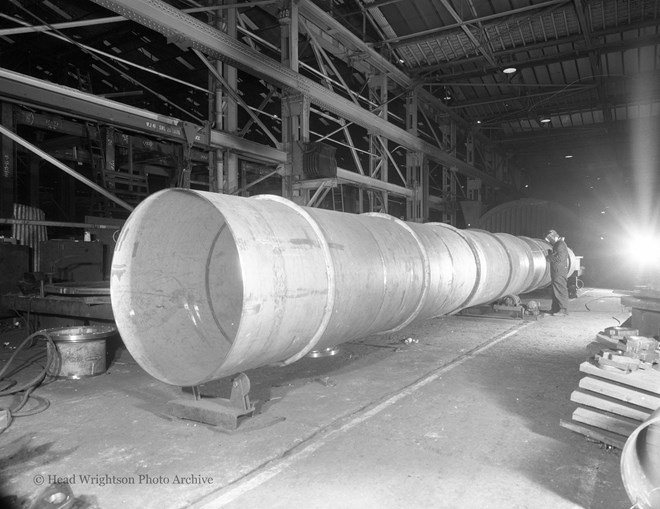 Stainless stell tube in Class 1 welding bay.