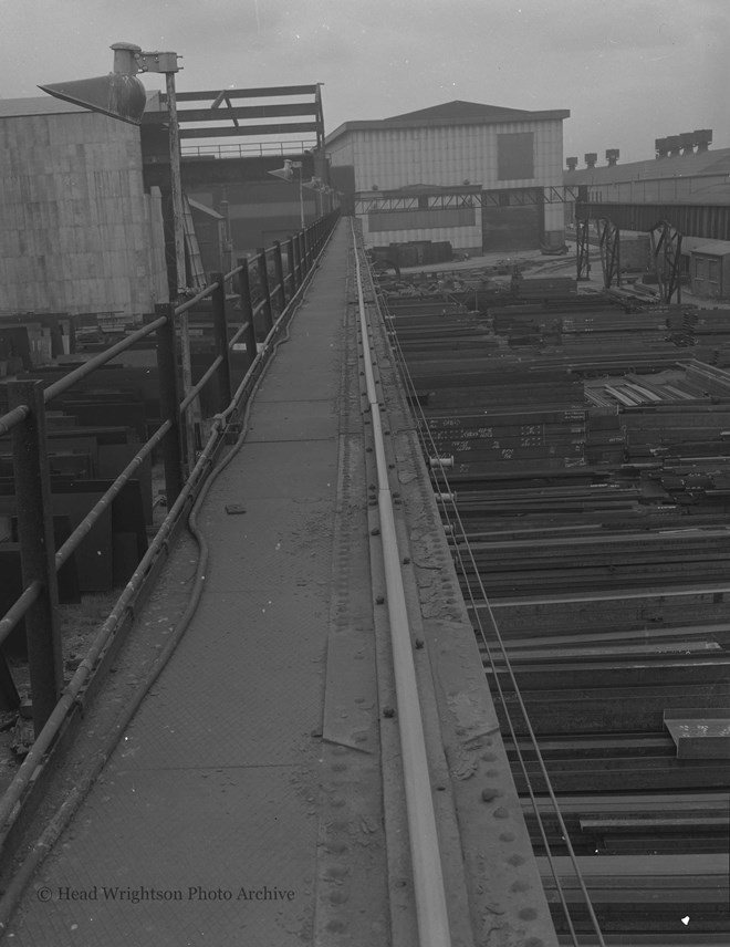 Condition of crane track in S.W.S. stock yard (Mr Moffat)