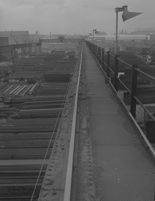Condition of crane track in S.W.S. stock yard (Mr Moffat)