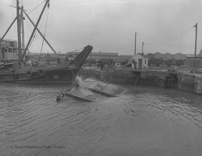 Condition of 1st dock gate and removal of 2nd dock gate