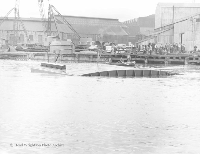 Launching of West Hartlepool Dock Gate