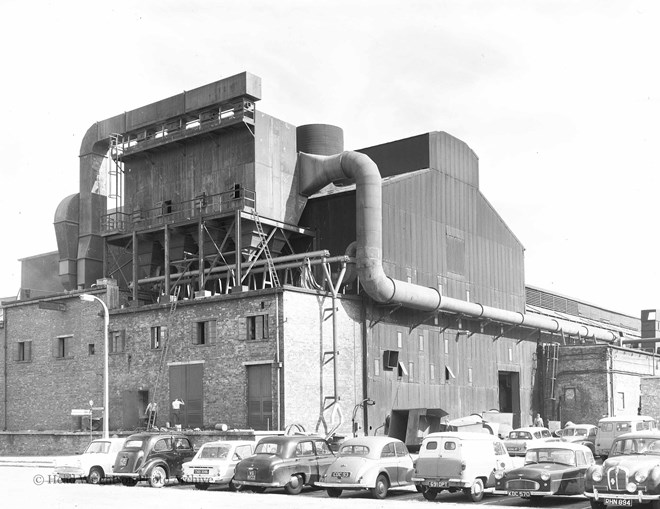 Precipitator on Steel Foundries Roof