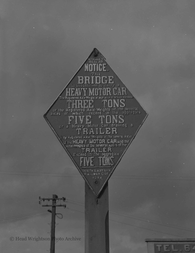 Weight limit on Thornaby bridge