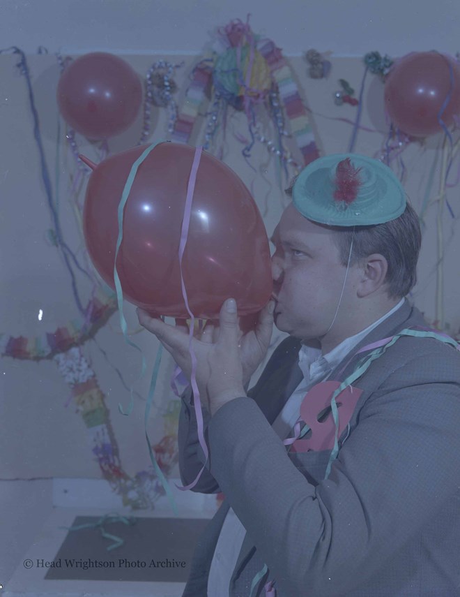 Harold Berry with balloon