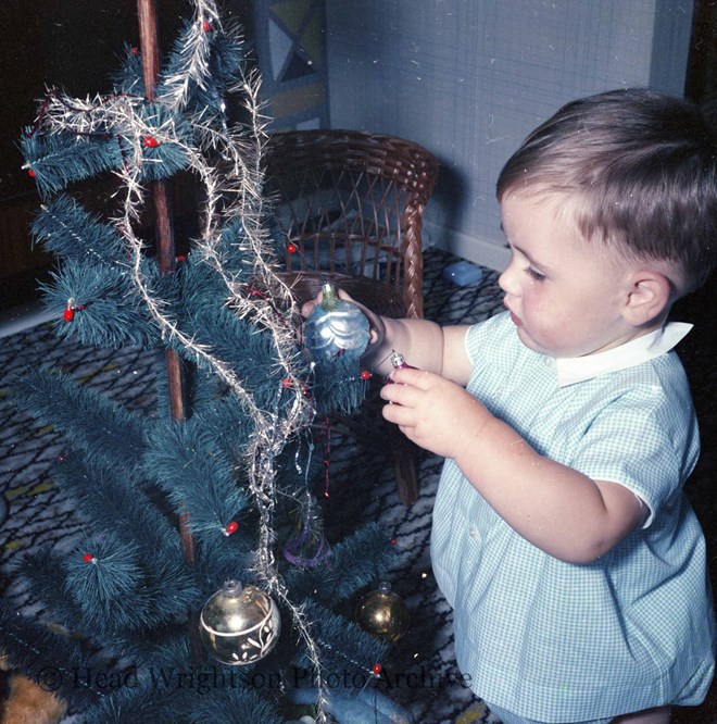 michael with xmas tree