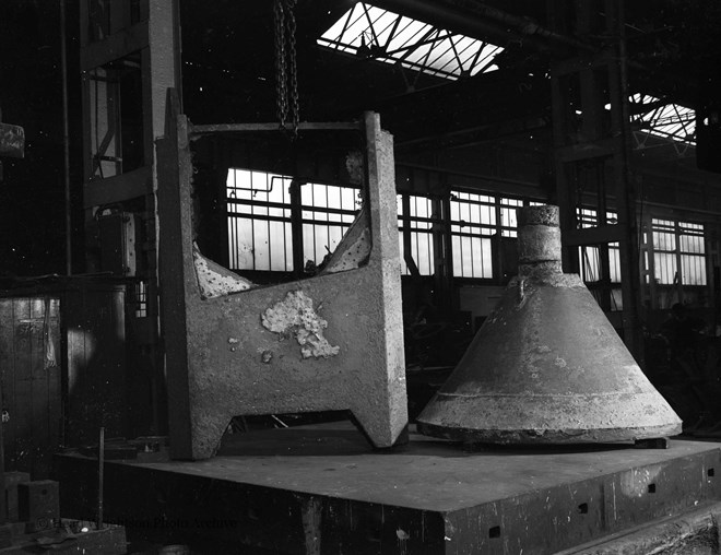 two castings at stockton steel foundry