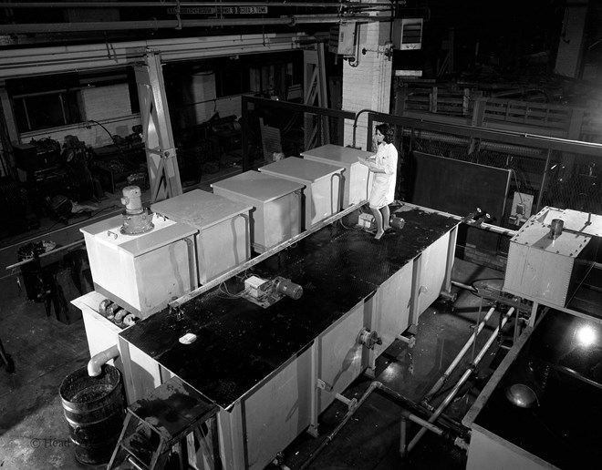 Cyanide tanks in effluent labs
