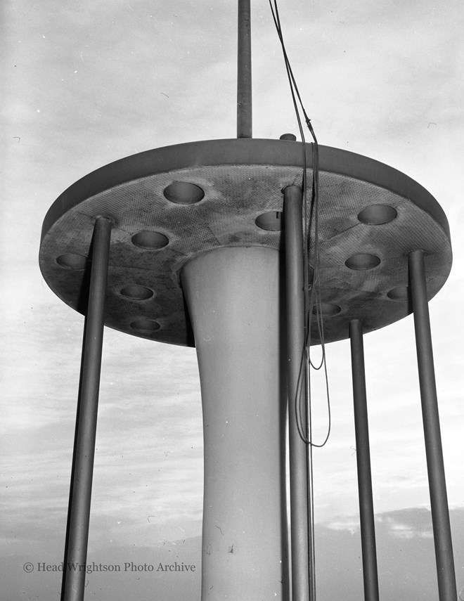 Aluminium structure on roof of Stockton Municipal Buildings (Mr Hopkins)