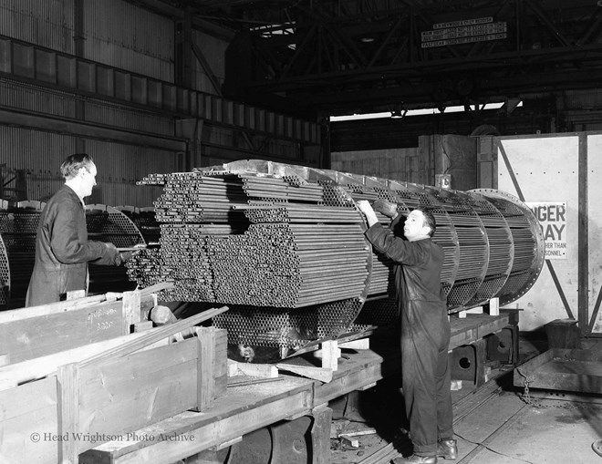 Tubing of Heat Exchangers In Classy Shop