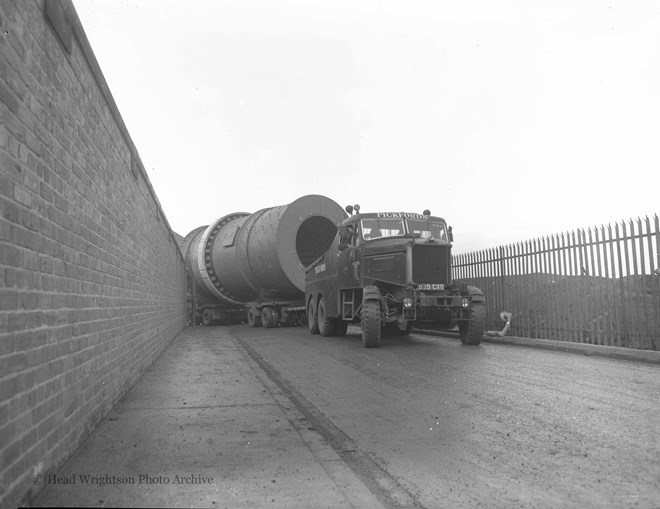 Large drier leaving Stockton forge