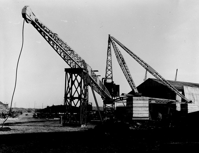 Crane Erection on Slipway