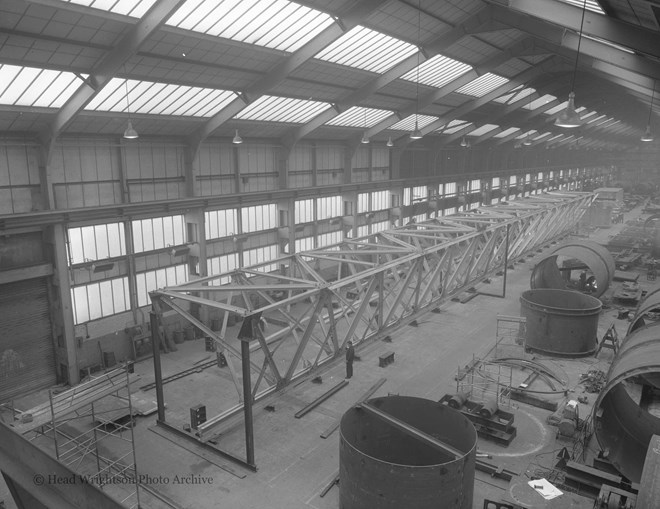 Triangular sectioned aluminium launching truss