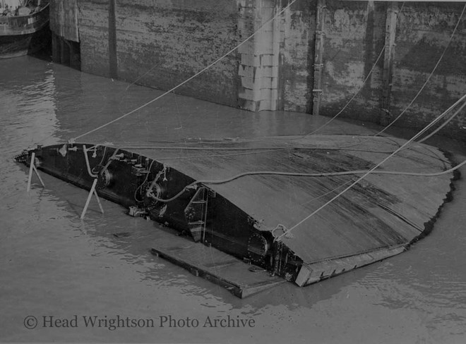 Copy of Two Small Photographs - Dock Gates