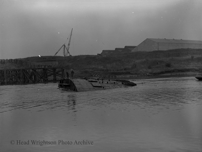 Launching of Hartlepool Dock Gates