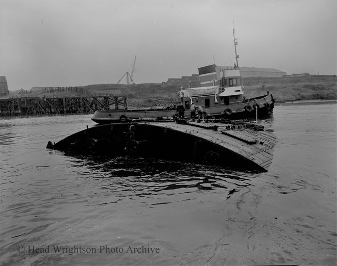 Launching of Hartlepool Dock Gates