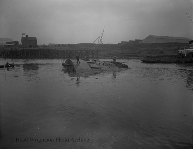 Launching of Hartlepool Dock Gates