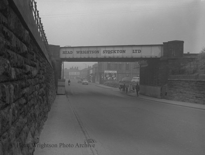 Bridge over Norton Road, Stockton before destructed