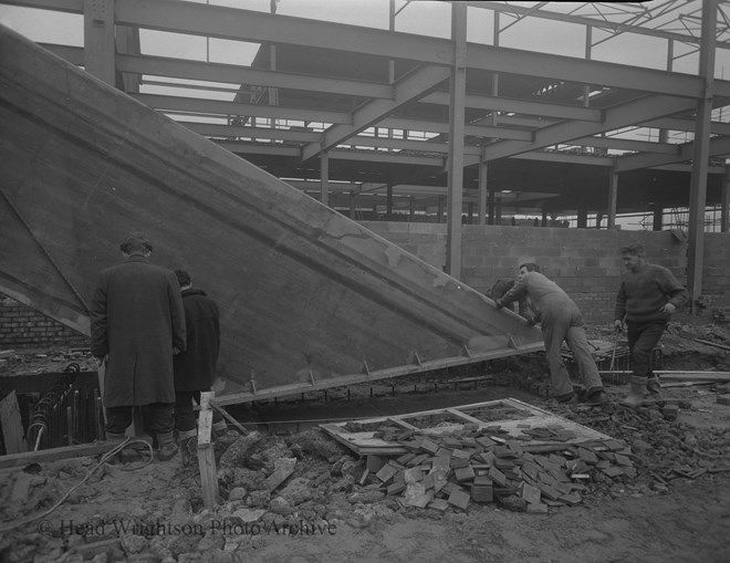 Lifting of Billingham Sports Forum legs