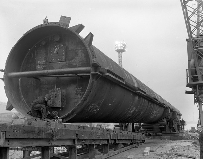 photograph of sea leg just before jacking up