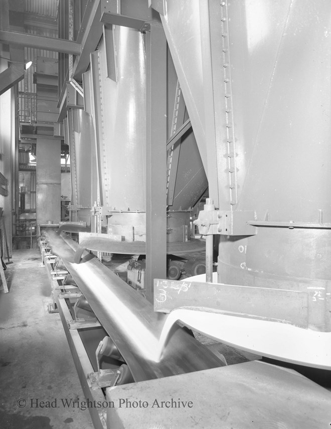 Eaglescliffe sand plant showing conveyors for Augusts