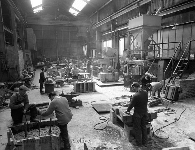 General view of core floor Head Wightson Steel Foundry Thornaby