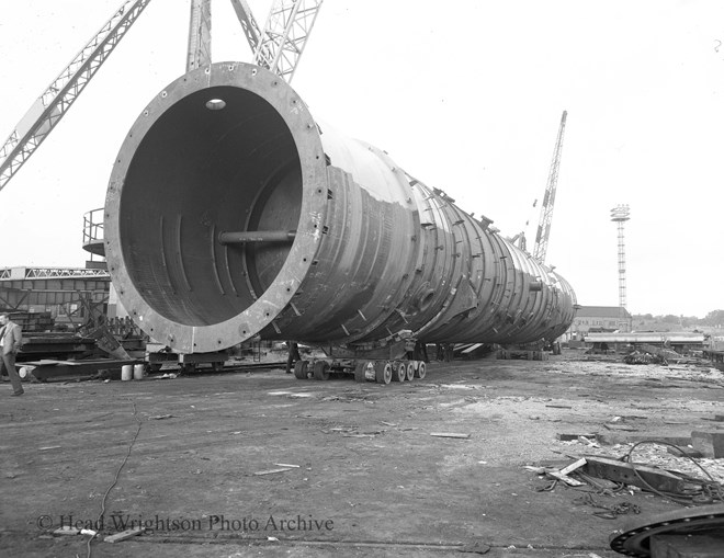 Oil vapouriser on slipway (Allison)