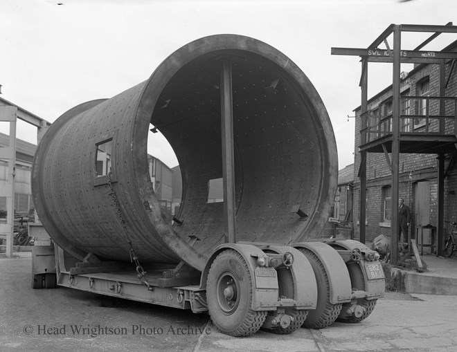 Rotary dryer at H.W.  Stockton     (outside)    