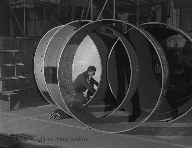 Man and large plated ring