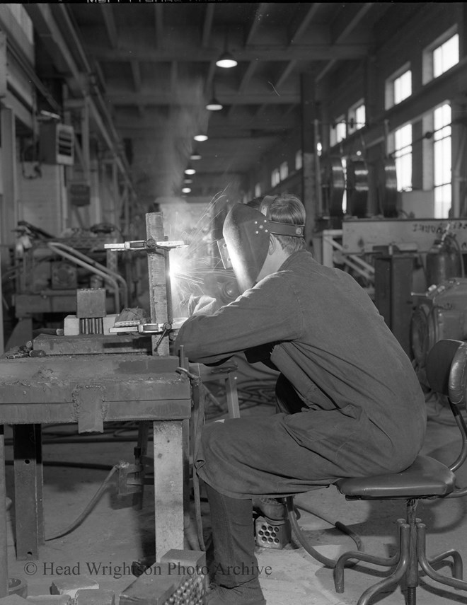 tube welding set up