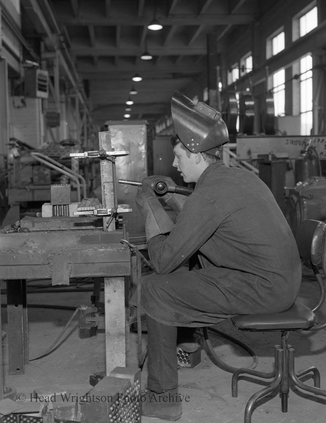 tube welding set up