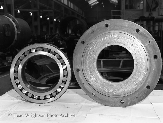 damaged bearing at h.w. stockton