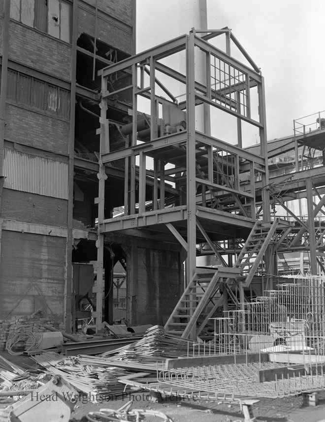 Foundations for new pit headgear at Horden