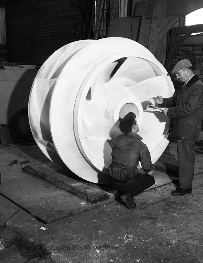 Impeller Casting. Impellor is part of a centrifugal pump that delivers liquid.