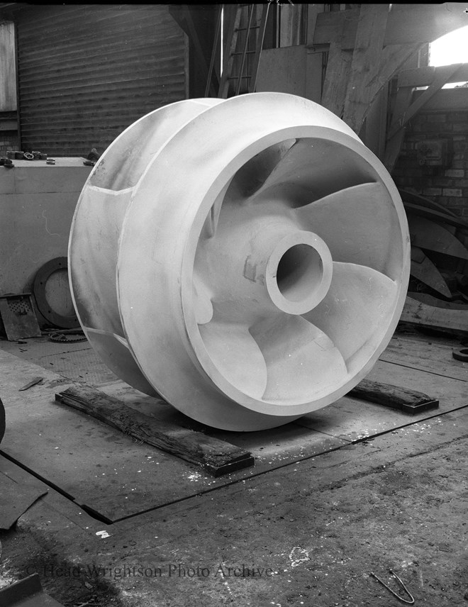 Impeller Casting. Impellor is part of a centrifugal pump that delivers liquid.