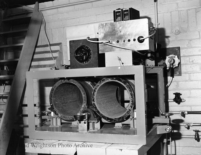 small balling machine in physics lab