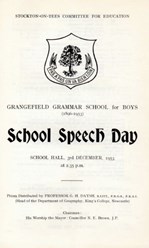 Stocktonian - School Speech Day 1953
