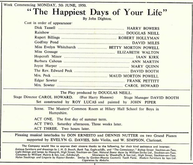 The Happiest days of your life