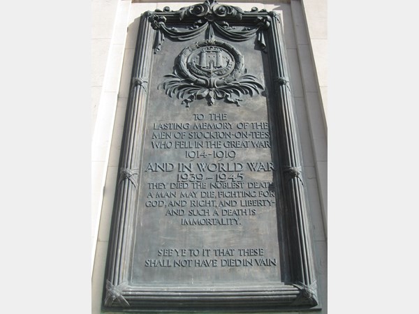 War Memorial, Stockton Parish Church