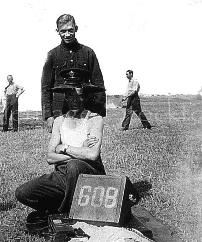 Members of 608 Squadron having a bit of fun sometime in the 1930's