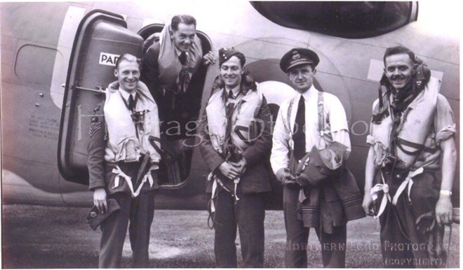 608 Squadron. Copyright Northern Echo.
Peter Vaux 4th from left