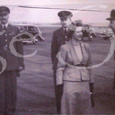 HRH Princess Margaret visiting Thornaby Aerodrome