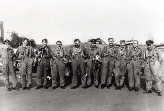 Pilots of 608 Squadron at Thornaby